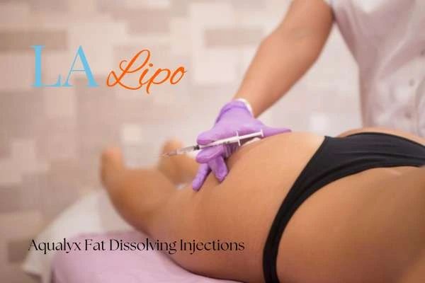 Woman having fat dissolving injections West Norwood on thighs