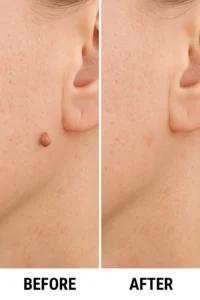Skin tags removal West Norwood before and after