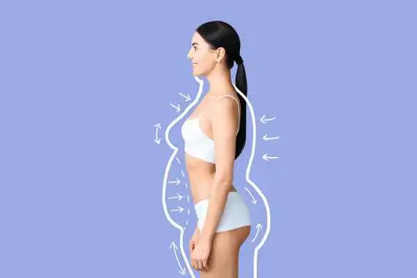 image of woman experiencing fat reduction treatment West Norwood