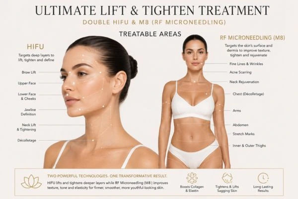 Areas of the body that can be treated - ultimate skin tighten treatment West Norwood